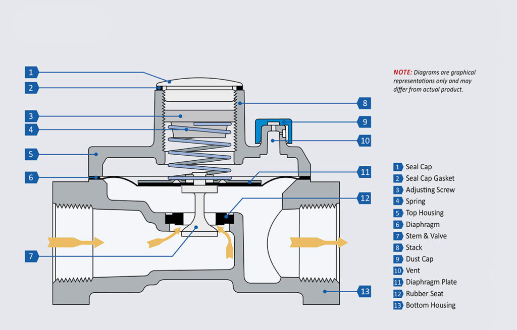 Regulator cutaway model