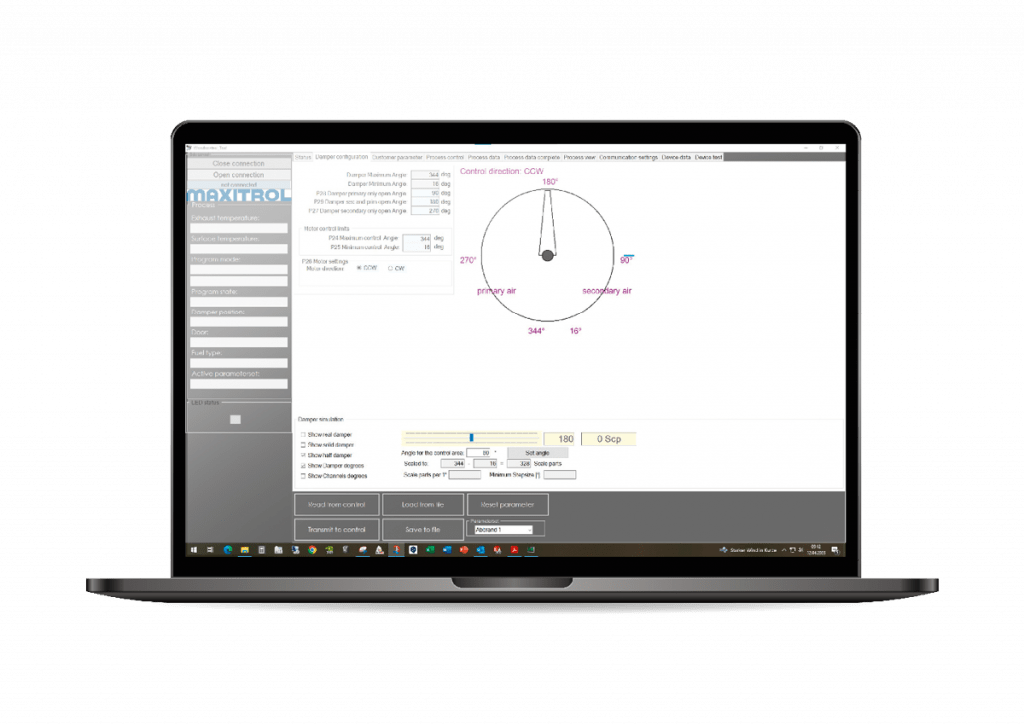 Herramienta de software del sistema de control de aire E-Flame