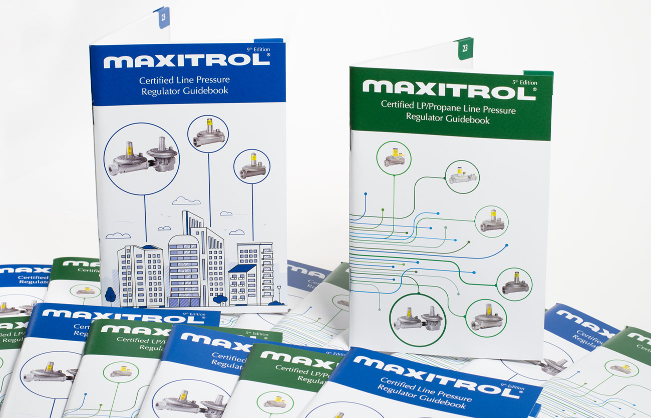 New editions of Maxitrol’s Certified Line Pressure Regulator Guidebooks for natural gas and LP/Propane